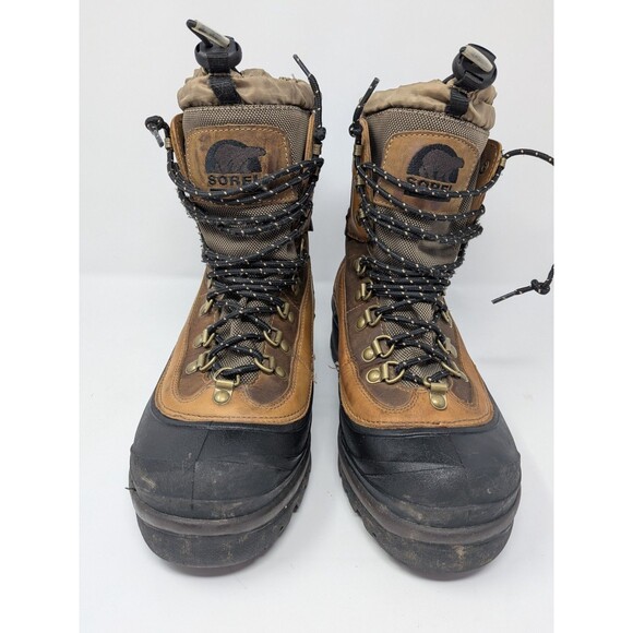 Sorel Conquest Waterproof Winter Men\'s Boots Size 7 Thermolite Brown Leather main image 6